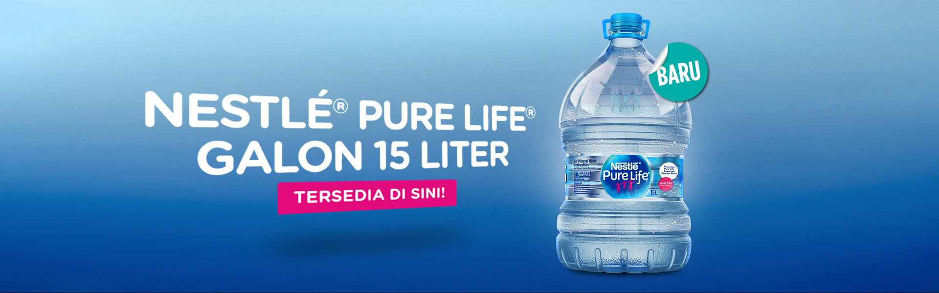 Nestlé Pure Life Galon 15 Liter
